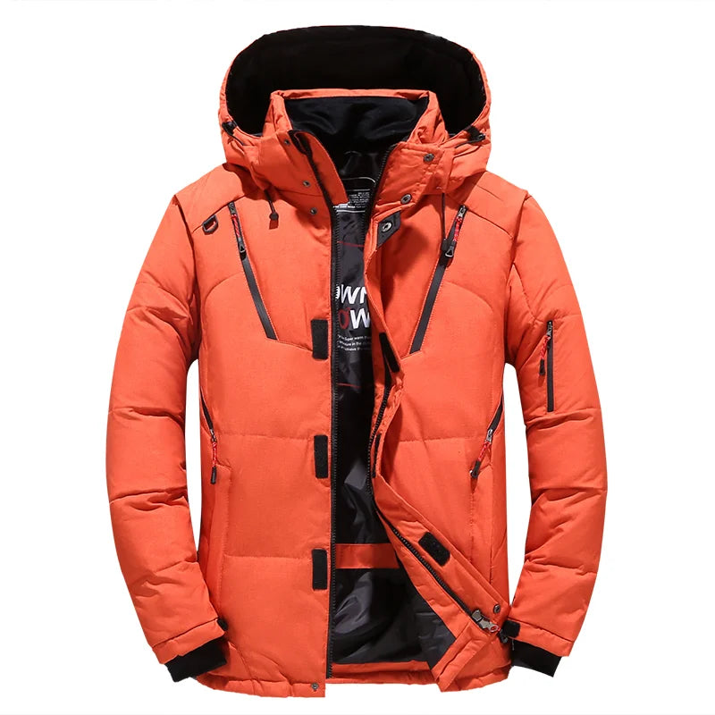 Winter Fashion Thicken Men Parkas Coats Outdoor with Hood Warm Down Jacket Trend Casual All-match Male Clothes Quality Hot Sale