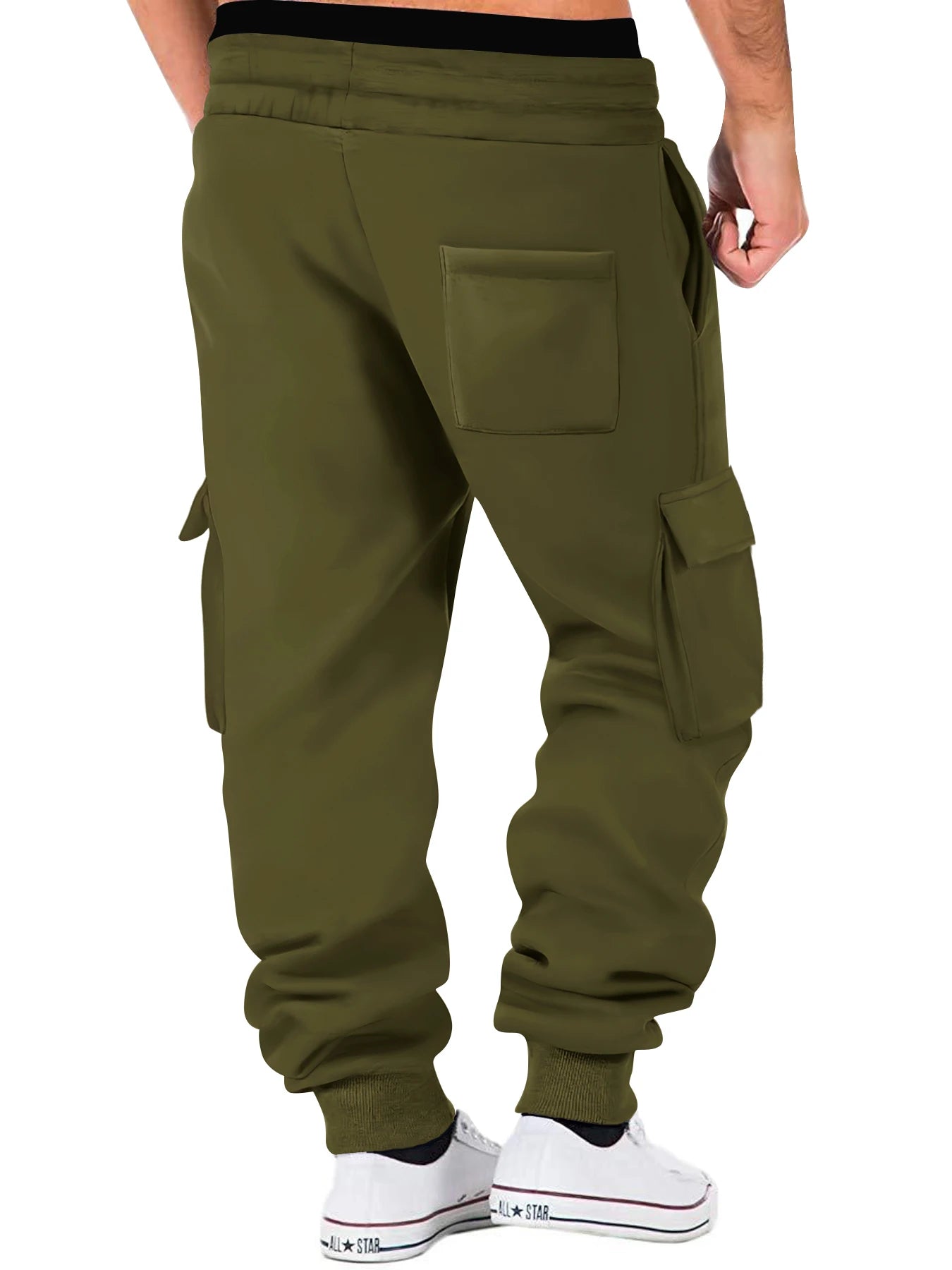 Men's Cargo Pants Joggers Workout Cargo Pants Comfortable and Breathable Outdoor Casual Wearable Running Cycling Multi-Pocket