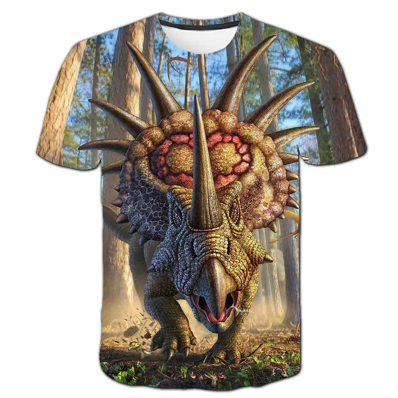 Kids Boys Girls Dinosaur T-shirts 3D Printed Cartoon Jurassic World Dinosaur T Shirt Children Birthday Gift Tshirts Baby Clothes